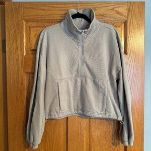 Abercrombie & Fitch - Soft A&F Collection Quarter Zip - Tan - Size MD